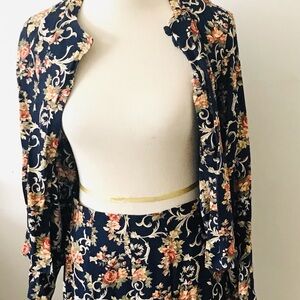 Bonnie & norma vintage suit 2 piece set skirt & button down shirt